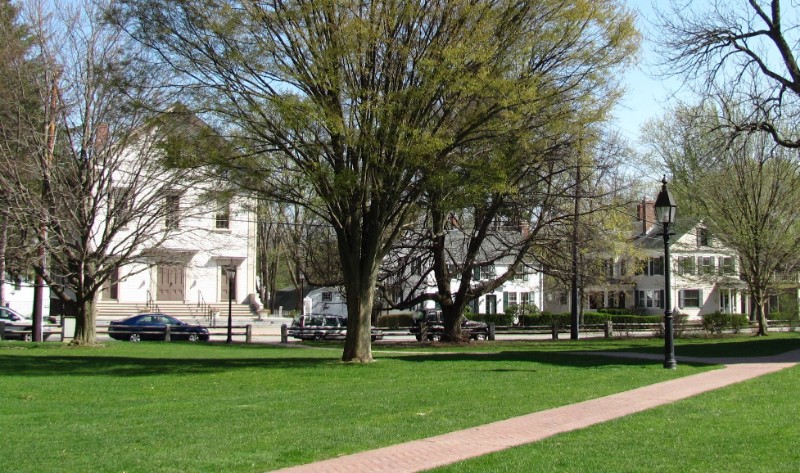 View of Bedford Common, Bedford MA